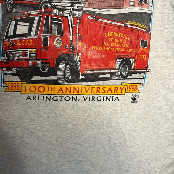 Vintage 1998 Cherrydale Fire Department Shirt XXL - Picture 3 of 8